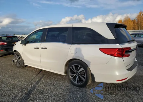 2022 Honda Odyssey Touring из США, поврежденный, VIN 5FNRL6H8XNB040753